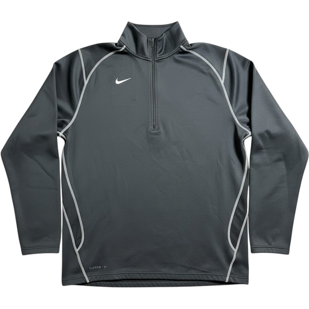 Nike Therma-FIT Mens XXL Gray Quarter Zip Pullover Fleece Sweatshirt RN56323
